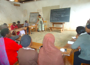 Rehema Conducting information sharing sessions.