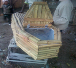 Bamboo coffin development in place of hardwood
