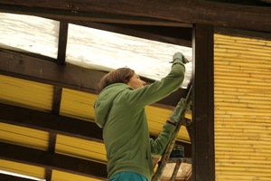 Painting in the Ashram, Portugal, Feb. 2015