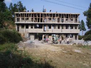 Photo-- school under construction