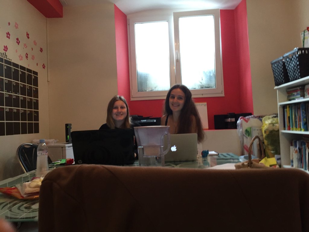 Our young team preparing books