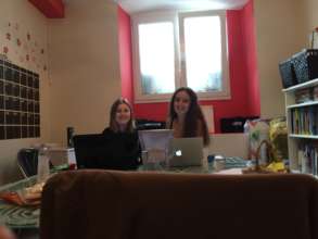Our young team preparing books