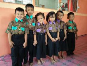 Students in their Friday Uniforms