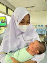 Ariska during her intern as a Nurse