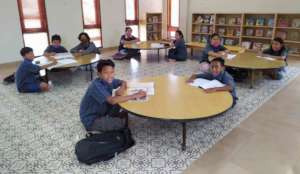 Grade 6 were doing homework