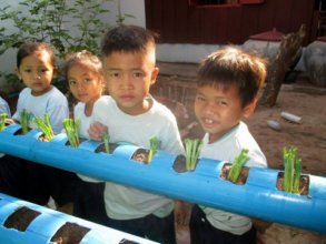 Proud of the vegetable garden they tend to