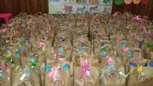 Christmas gifts for our students. Thank you, AIM!