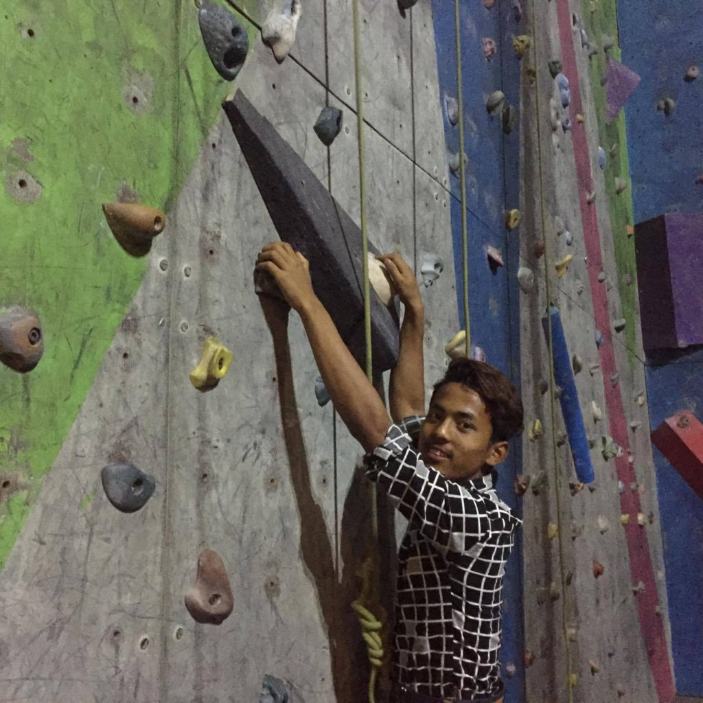 Rock climbing in Kathmandu