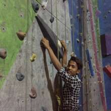 Rock climbing in Kathmandu