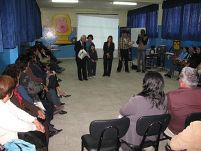 Teachers participating in trainings