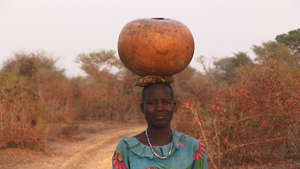 Woman carrying water