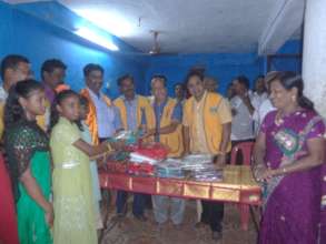 new cloth for children from LION's Club deepavali