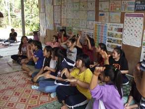 Life skills training at the Chiang Khong Shelter!