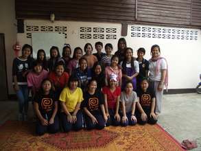 P'Too (most right) during life skills training!
