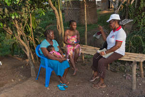 A community health promoter and mother in Liberia