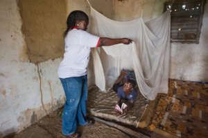 Preventative malaria programs encourage bednet use