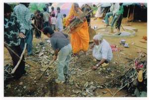 Cleaning up the village