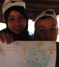 Students at our water school