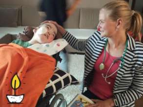 Dr. Veronika with a patient