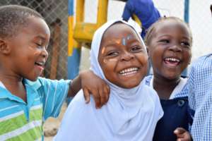 Children at a Play Lab in Tanzania.