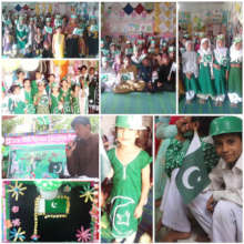 Students celebrated Independence Day of Pakistan.