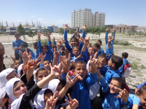 Children at the Rahyub School in Kabul