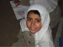 8-year old student Fatima