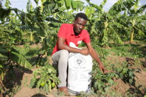 A bag of SOIL's lush compost