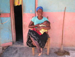 Marie Yolaine with baby Esther