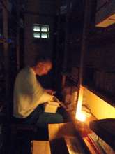 Doing inventory by candelight!