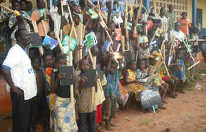 Pastor Samuel with children who will benefit