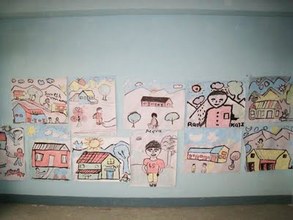 A Collage of Children's Art by Rescued Child Weavers