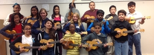 Students at Challenger Middle learn ukulele!
