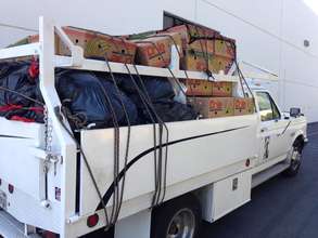 Flatbed Truck of food.