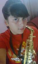 Genesis and her new Saxophone