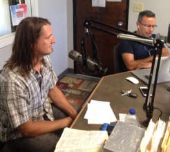 Project leader Wayne on Nueva Vida radio.