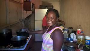 Chores to share among our temporary refugee camp.