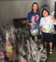 A sea of Easter Baskets.