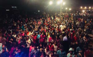 Large crowds came out each night.