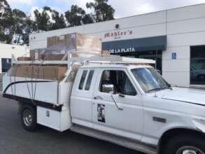 Truck load of fresh bread donated by local Bakery