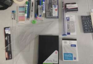 Architect to be was excited to show his new tools!