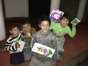 The kids are always happy with their gifts.