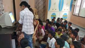 Computer skill training to orphan children