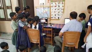 Street orphan children getting vocational skills
