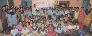 Students at Kandrika center