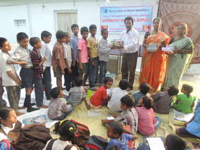 Distribution at Machilipatnam center