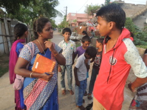 ARV teacher visiting the slum area