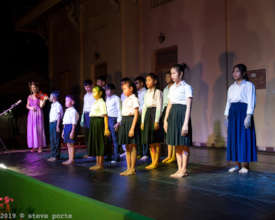 Singing the National Anthem official concert