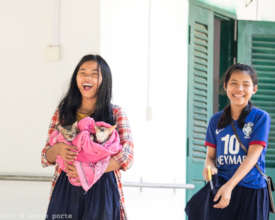 Bath time for our cats! Photo courtesy Steve Porte