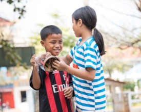 Brother and Sister at KCDI. Photo Steve Porte
